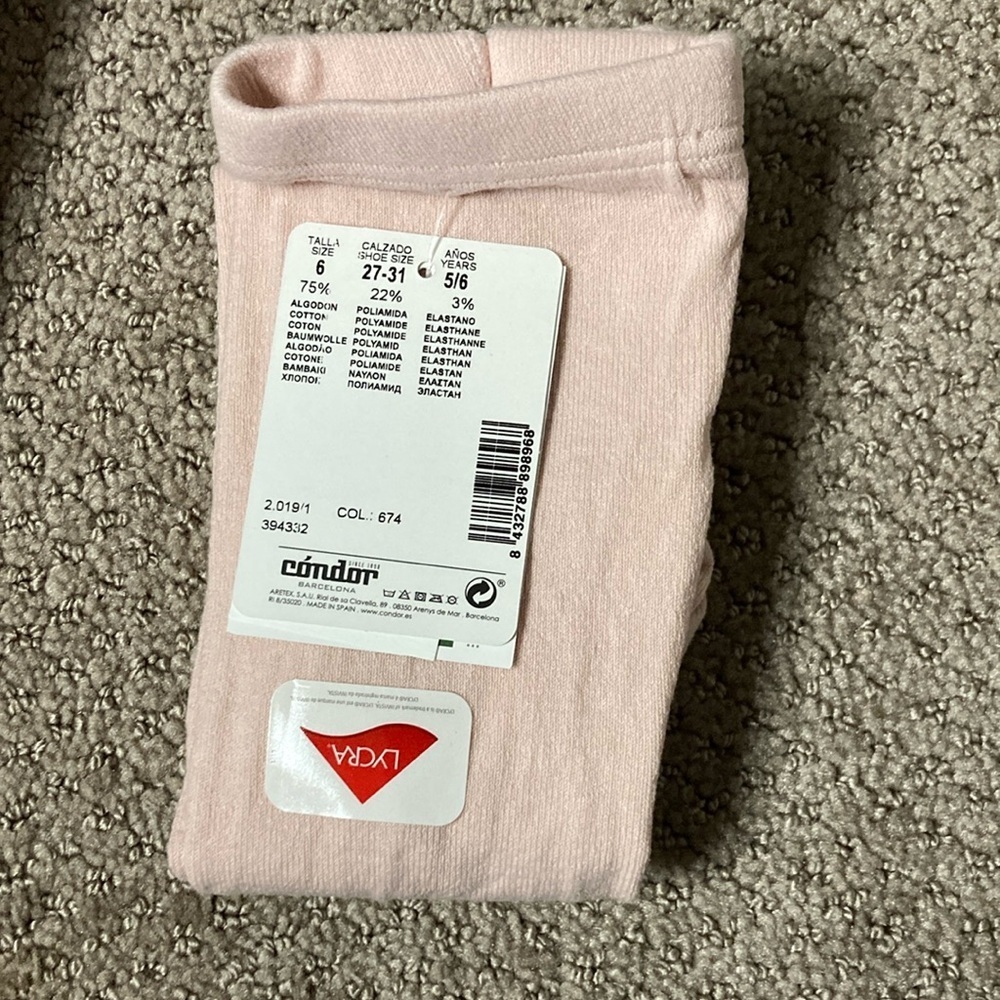 Pink Ribbed Knee-High Socks Accessories - Picture 2 of 2